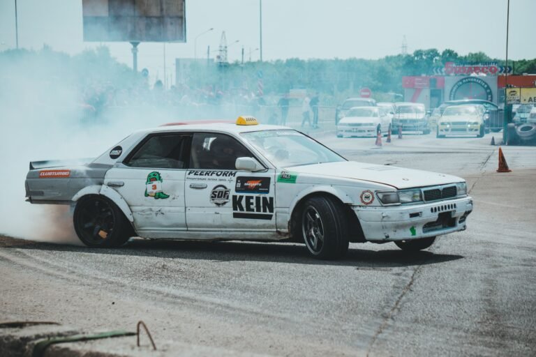 Cars competing in a fast-paced racing and crash arena