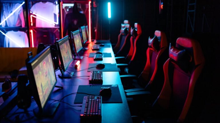 Cozy gaming setup with soft seating, similar to a gaming bean bag chair