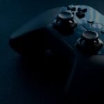 Gaming monitor with smooth motion blur effect showing fast movement